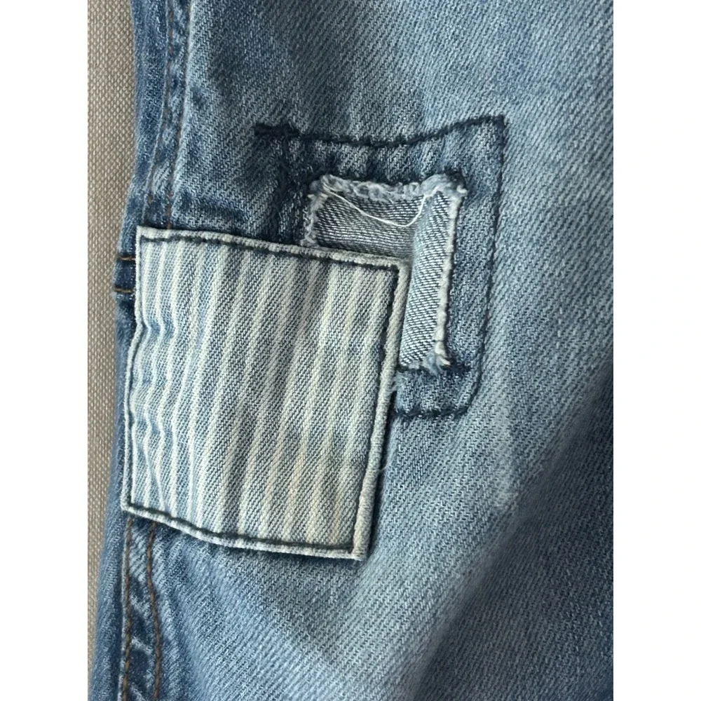 Toddler OshKosh B'gosh Denim Patchwork Overalls Size 3T